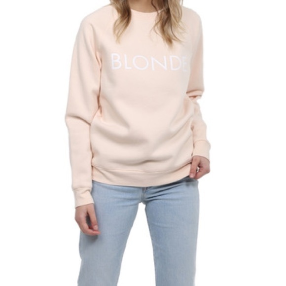 ✨ NWT Brunette The Label Blonde Crew Peach Crush XL/XXL - Picture 3 of 15